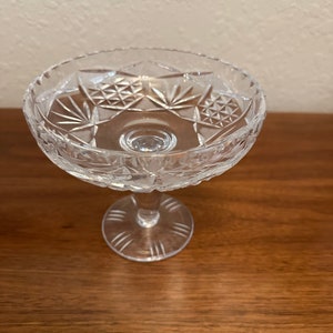 Anchor Hocking Pressed Glass Candy Dish Pedestal