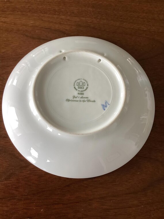 Collectible Bing & Grondahl Porcelain Plate 1980 Christmas in the
