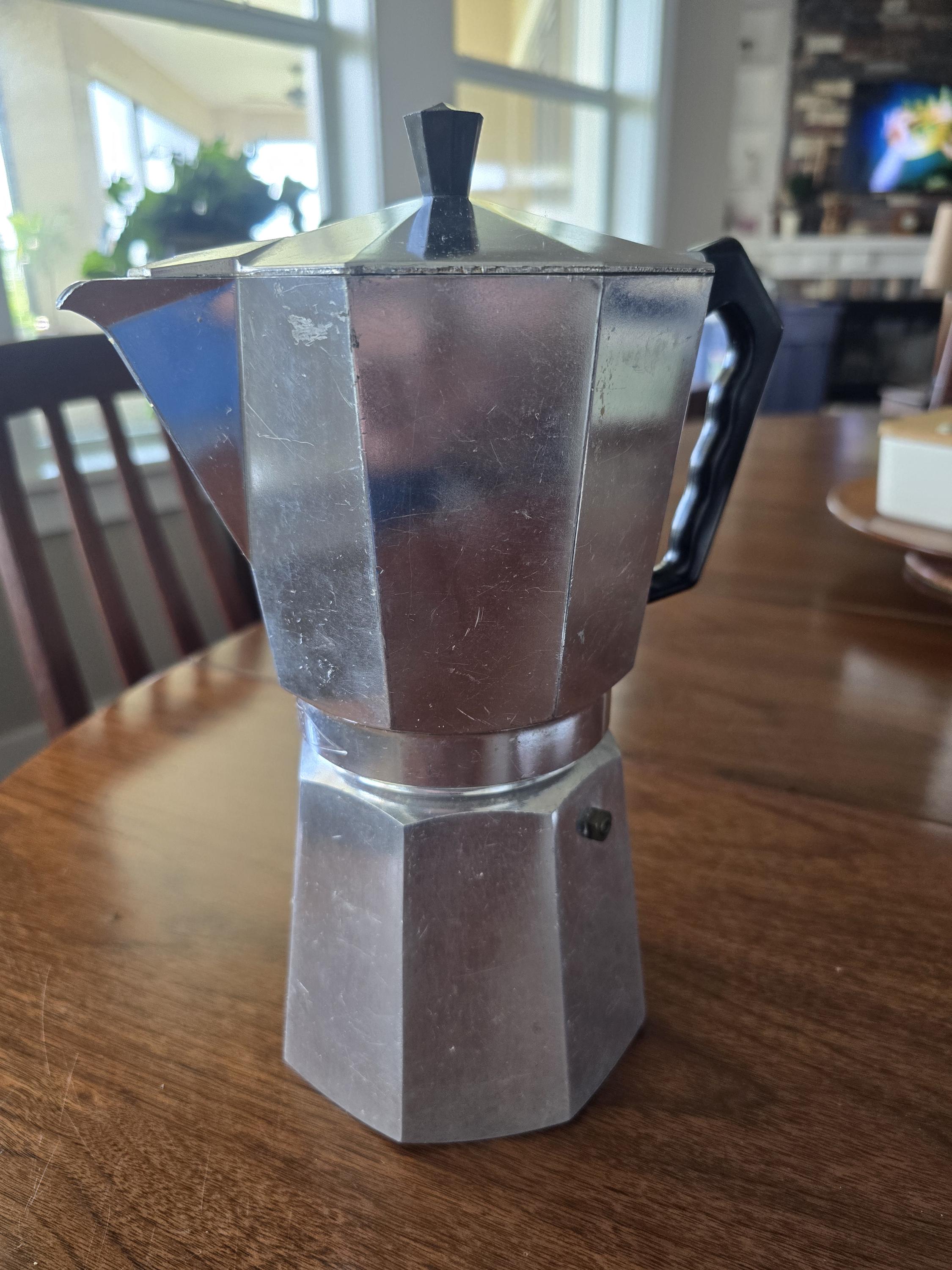 Vintage Crusinallo Marimba Stove Top Espresso Coffee Maker 11 Inch