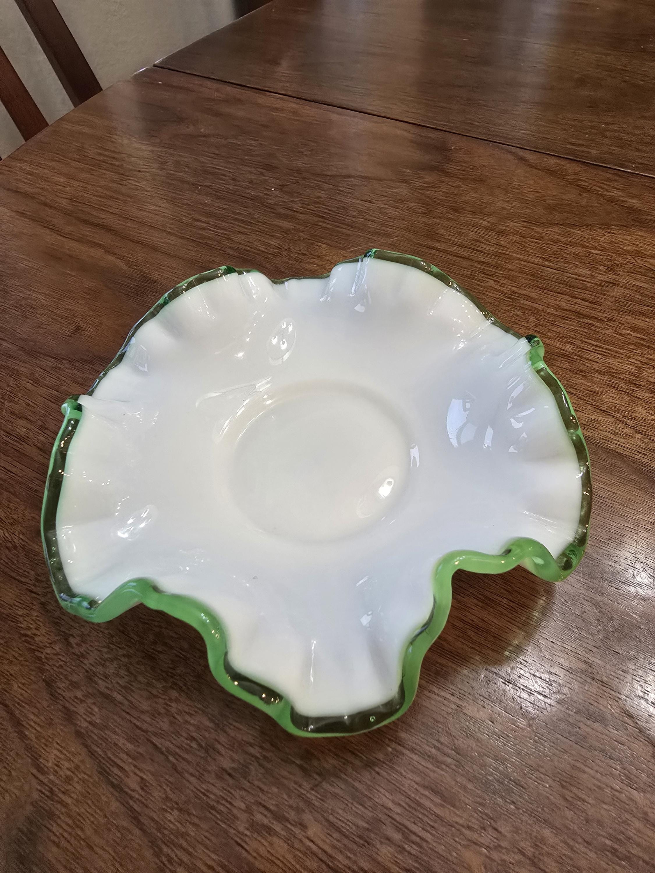 Fenton Glass Emerald Crest - Etsy