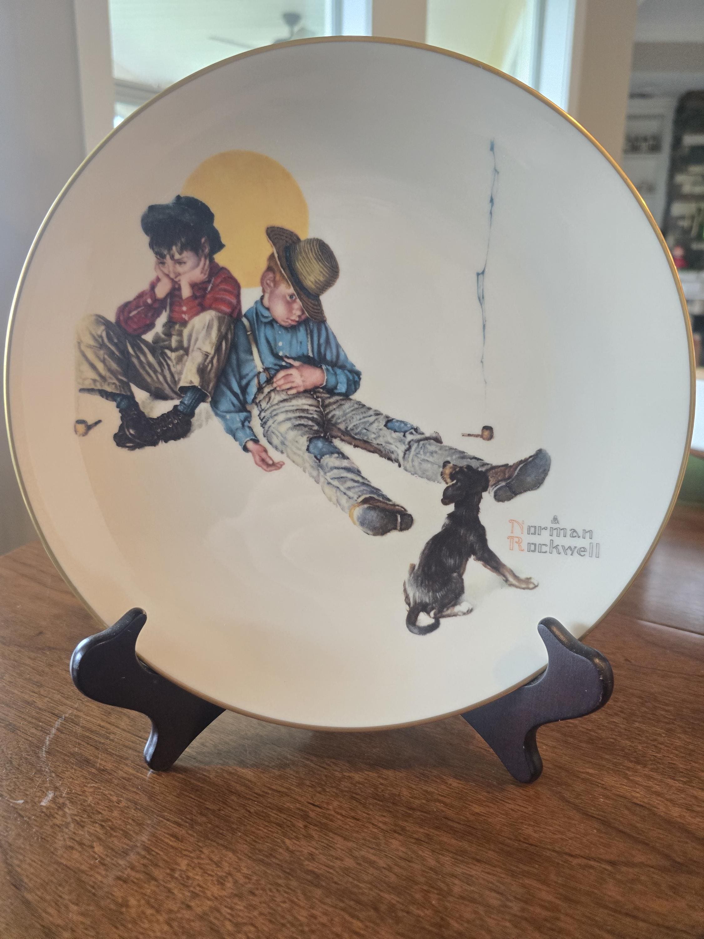 Norman Rockwell Gorham Fine China Plate Limited Edition 1975