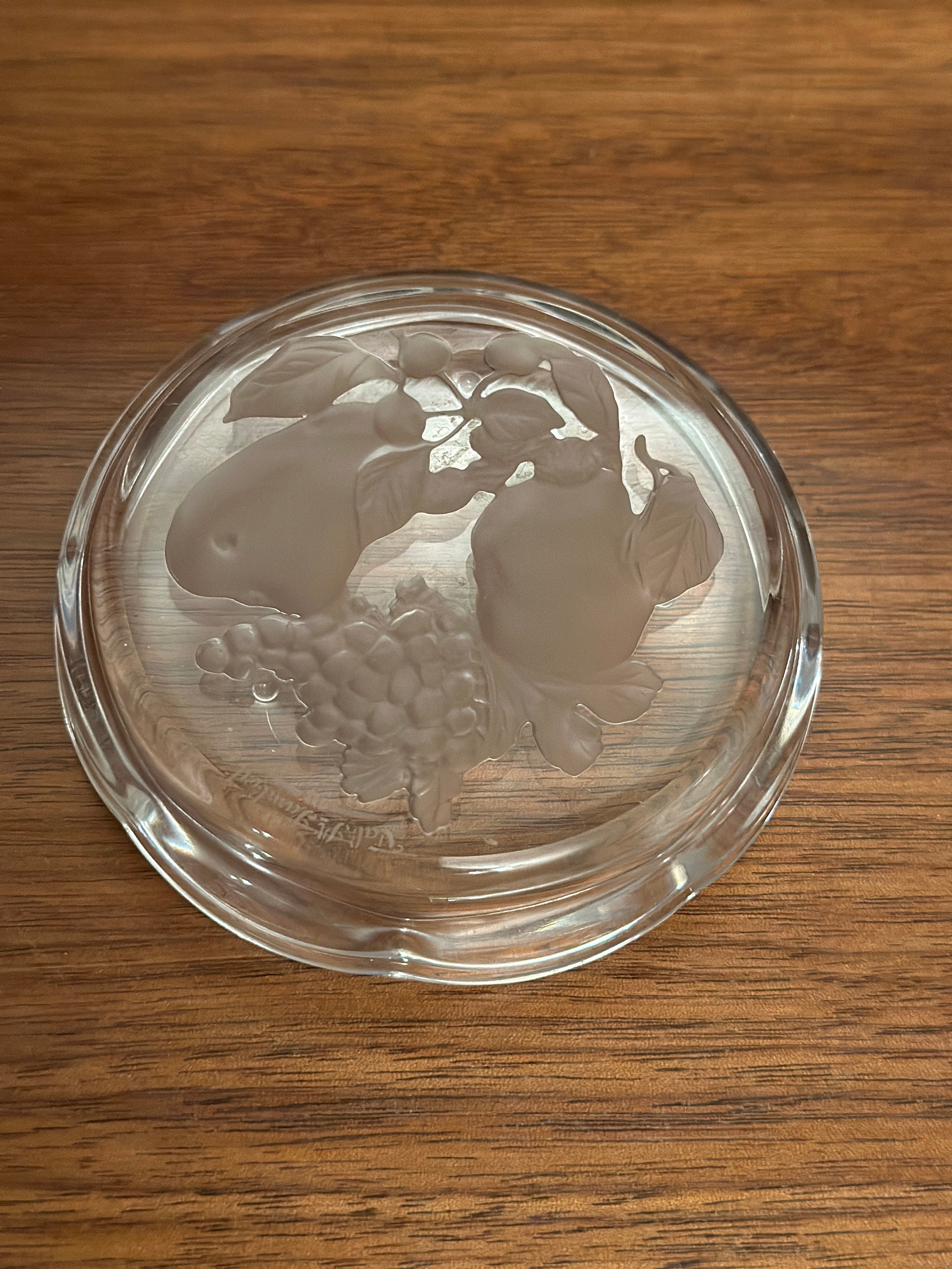 Val St. Lambert Crystal 'brussels' Intaglio Wine Coasters - Etsy