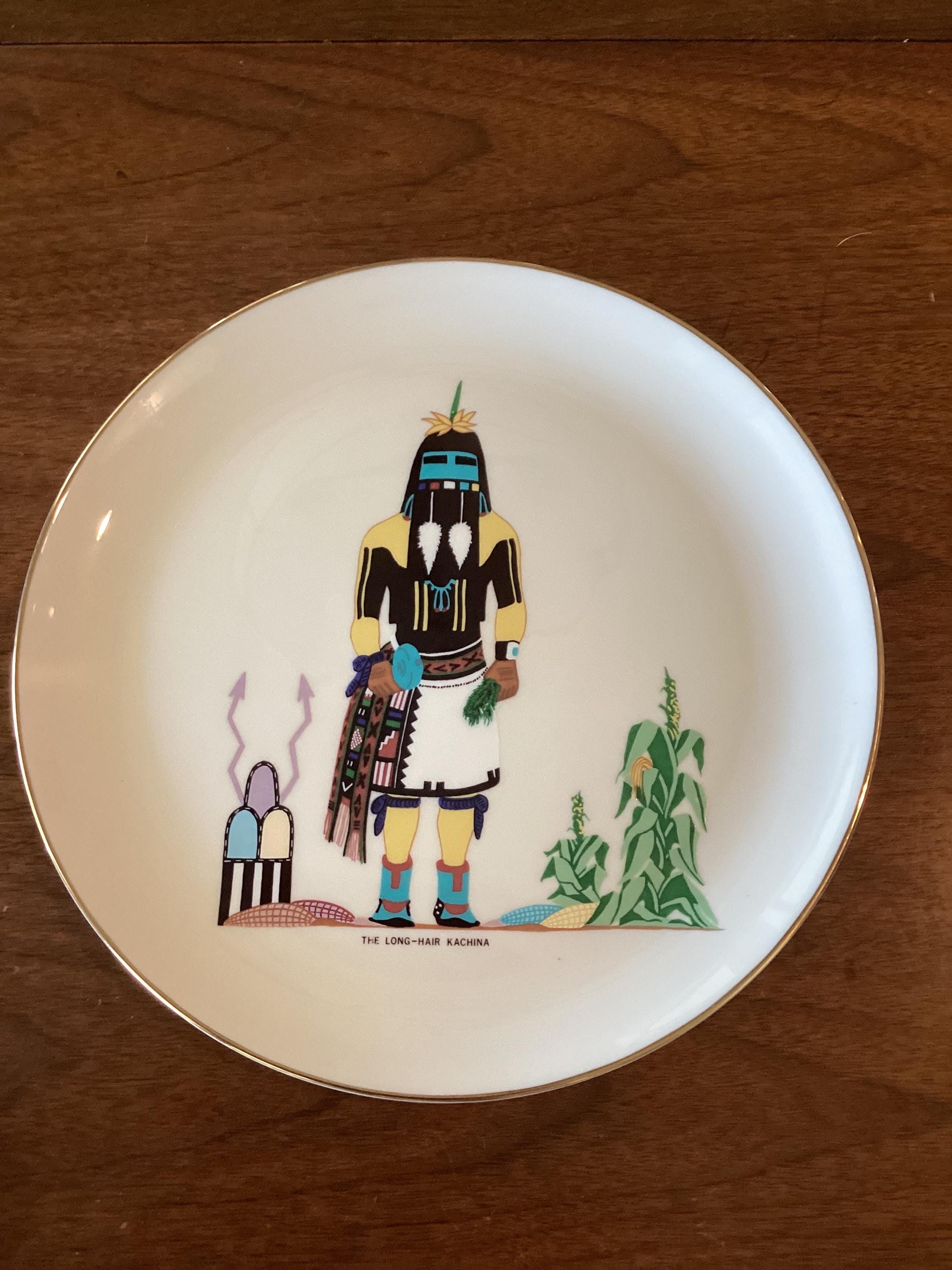 1976 Long Hair HOPI KACHINA Collector Plate Pickard China USA