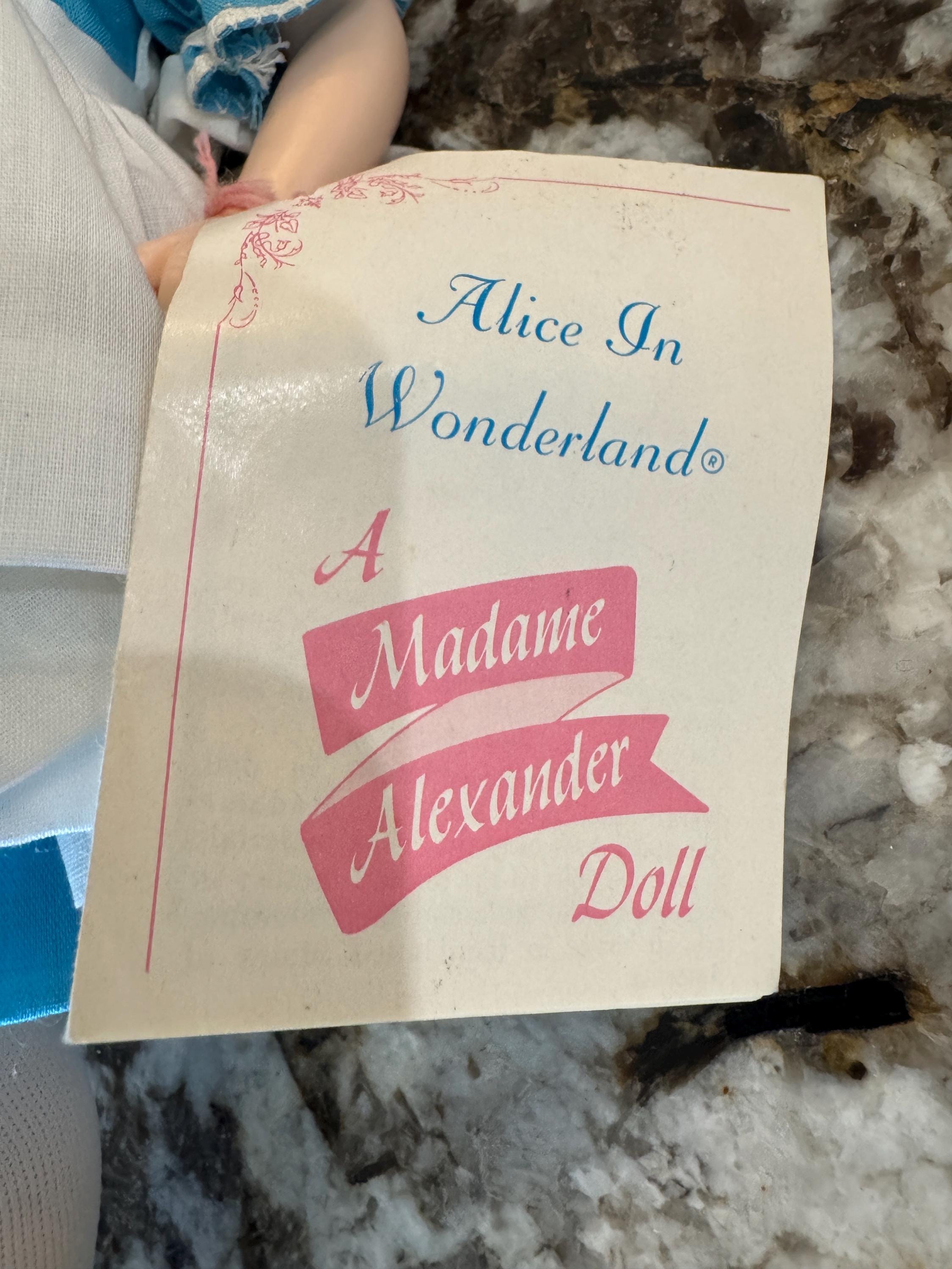Madame Alexander Doll Company - Alice in Wonderland 13” 1552 TMD