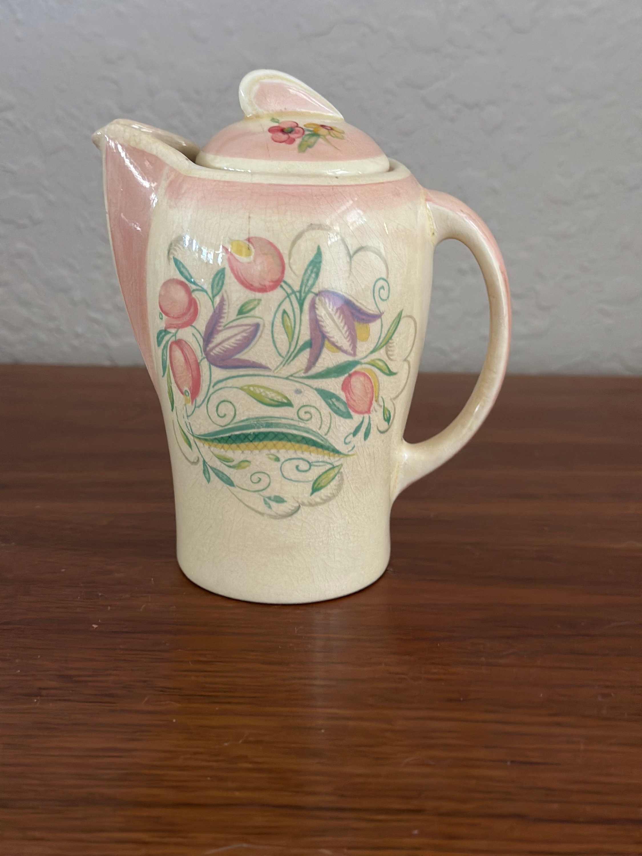 Susie Cooper Individual Teapot Blue Dresden Spray Burslem England