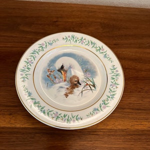 Avon Gentle Moments Plate 9” Swan and Gosling 1995