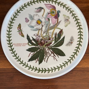 Portmeirion The Botanical Garden Weihnachtsrose runde Servierplatte 10 ”