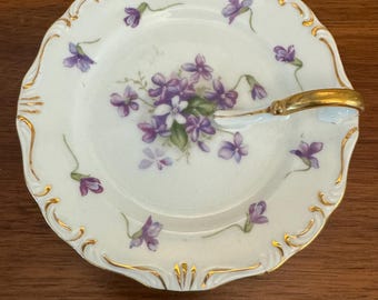 Rosetti Spring Violets Occupied Japan Lemon Dish