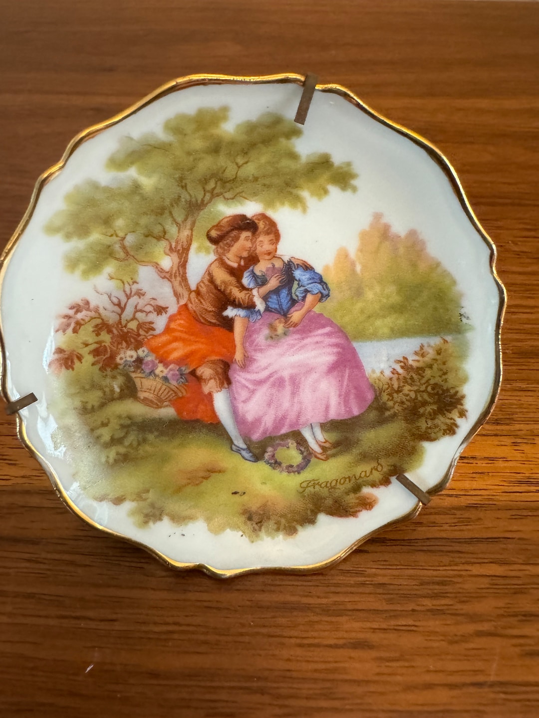  LIMOGES プレート　5枚セット Limoges Porcelain Display Plates, 22K Gold, Romantic & Pagoda