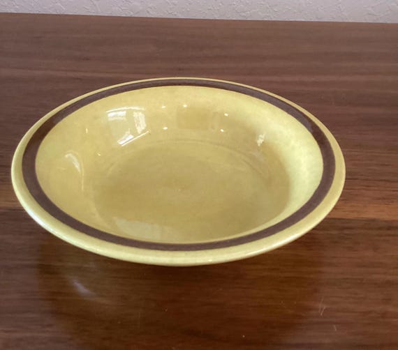 Franciscan Earthenware Gold and Brown Bowl Australia