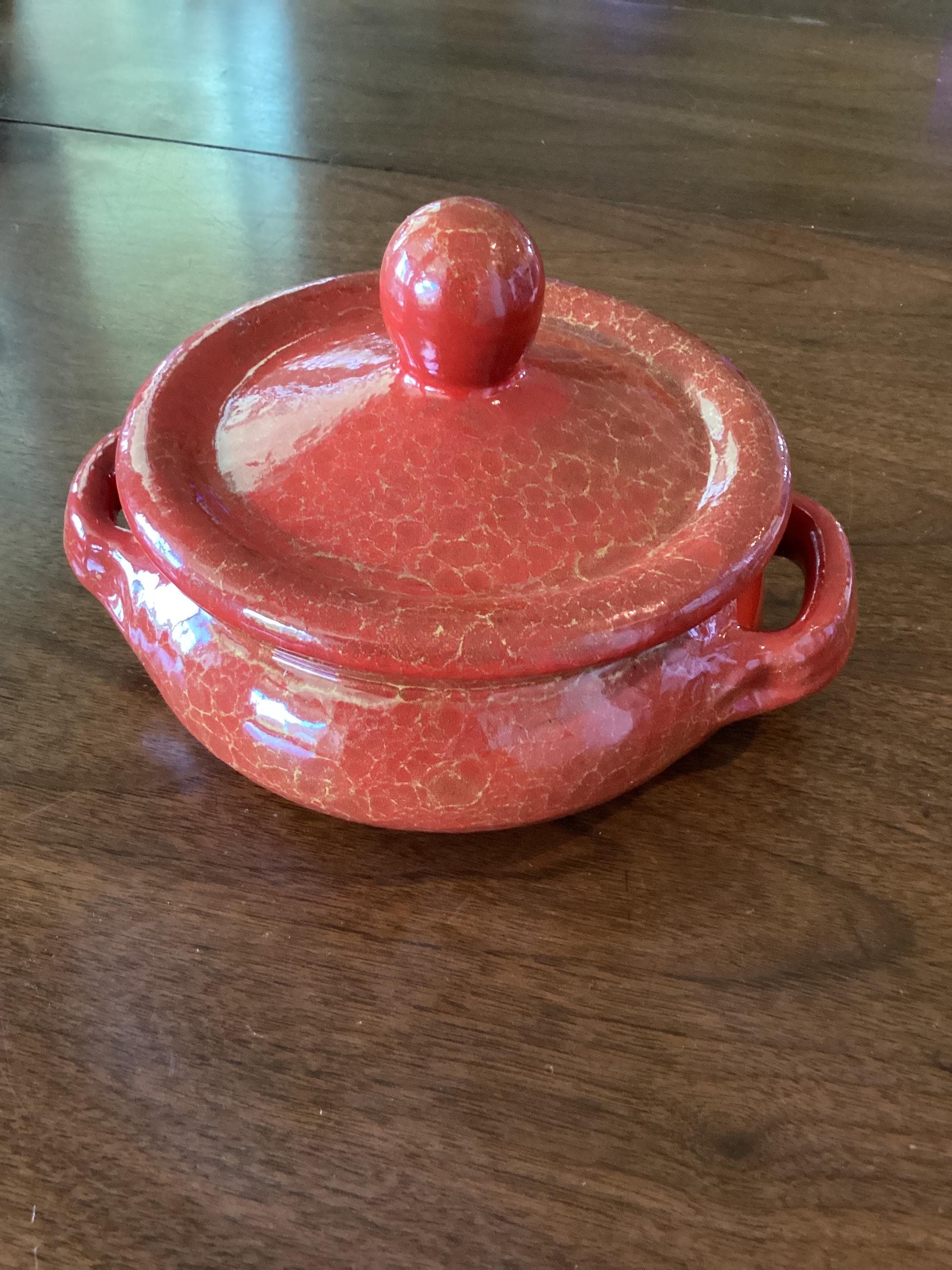 De Silva Terracotta Oven Safe Covered Casserole W/lid & Handles