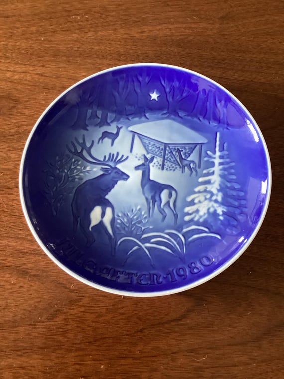 Collectible Bing & Grondahl Porcelain Plate 1980 Christmas in the
