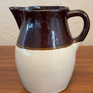 Roseville Pitcher Two Tone Glaze