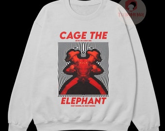 Cage The Elephant Unisex Sweatshirt - Social Cues Album - Indie Music Band Merch - Gift For Cage The Elephant Fans