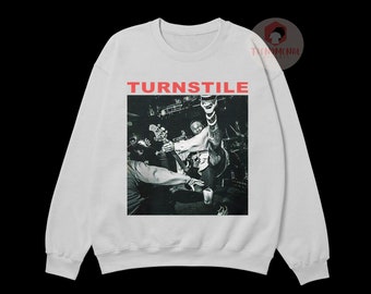 Turnstile Band Unisex Sweatshirt - Indie Rock Music Band Merch - Printed Music Poster -Vintage Cozy Hoodie - Gift For Fans