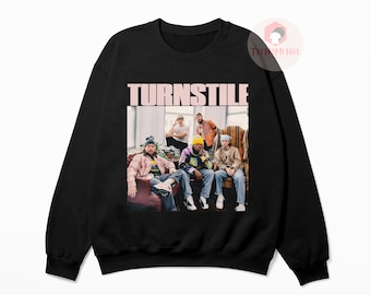 Turnstile Band Unisex Sweatshirt - Glow On Album Shirt - Indie Rock Music Band Hoodie - Printed Music Merch For Gift