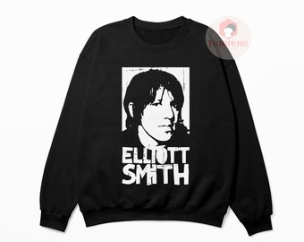 Elliott Smith Unisex Sweatshirt - Abbildung 8 Album Shirt - Indie Musik Merch - Geschenk für Elliott Smith Fans - Kuscheliger Grafik Hoodie