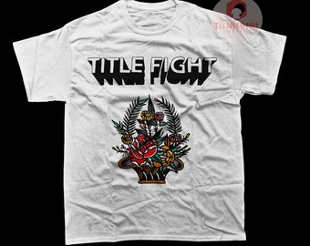 Title Fight Unisex T-Shirt - Rock Music Band Graphic Tee - Floral Green Album Shirt - Printed Indie Music Merch For Gift
