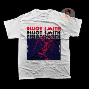 Elliott Smith Unisex T-Shirt - New Moon Album - Roman Candle - Elliott Smith Memory Merch - Printed Music Tee For Gift