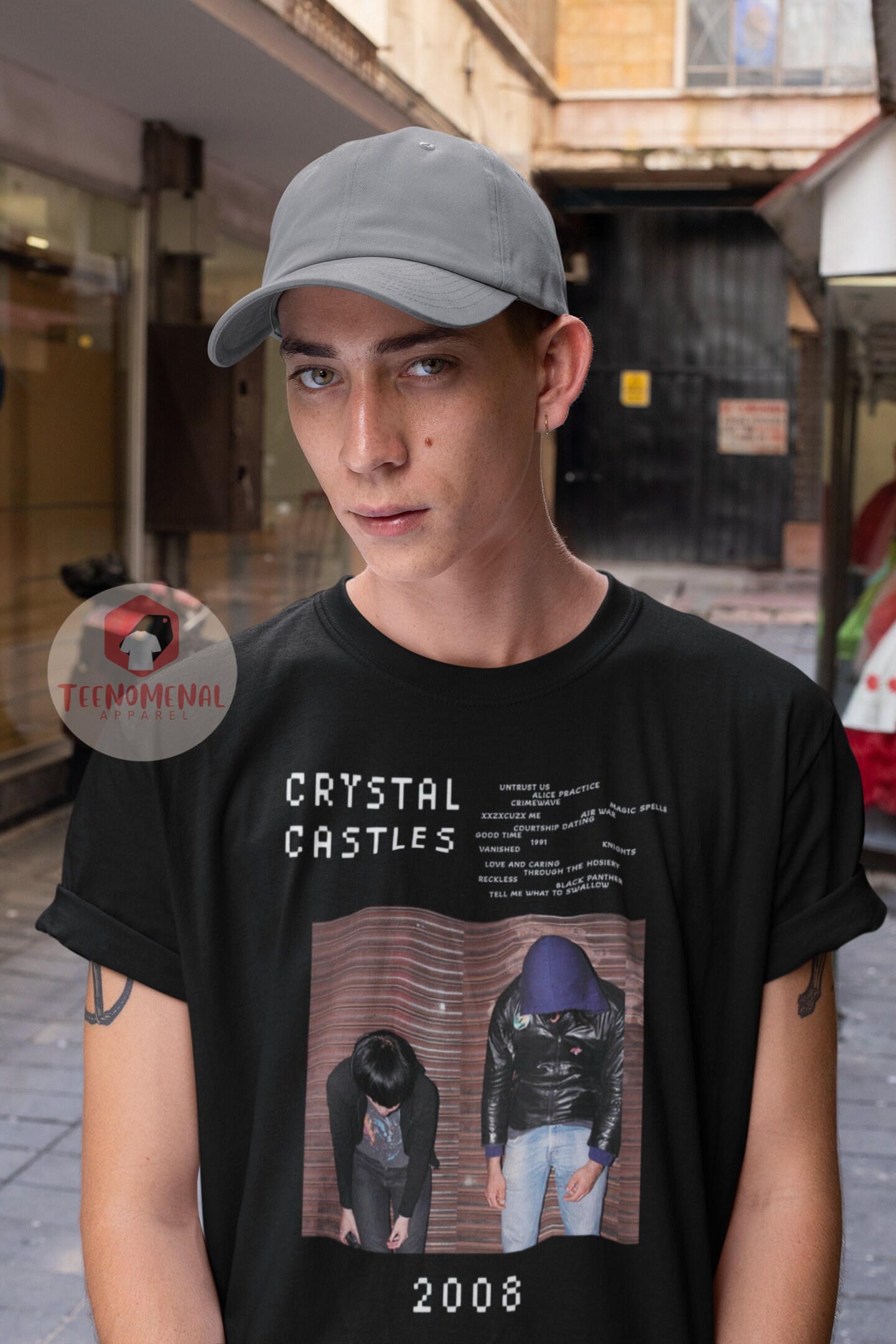 Crystal Castles Unisex T-shirt - Music Band Graphic Tee - Printed