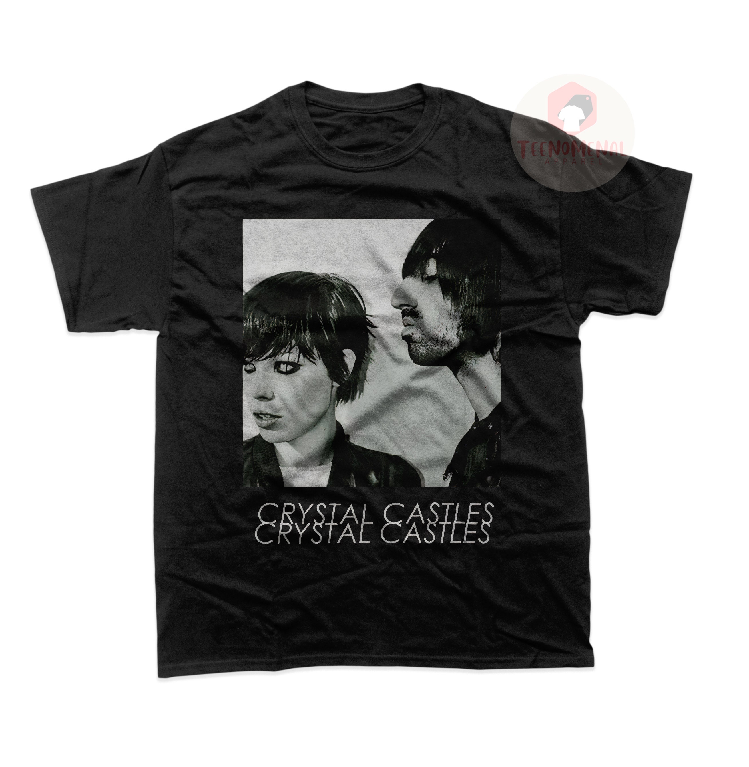 Crystal Castles Unisex T-shirt - Music Band Graphic Tee - Printed