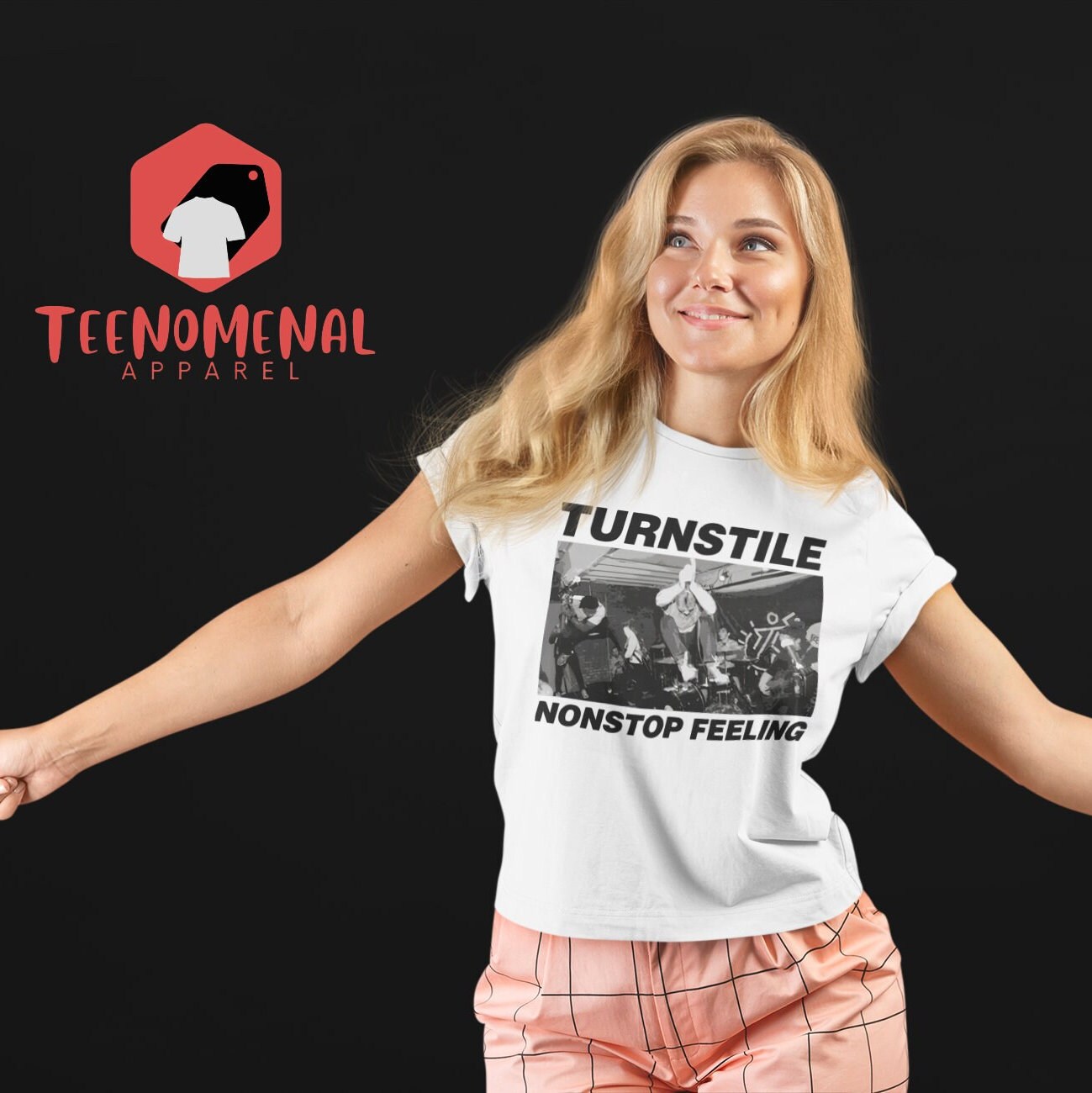 Turnstile ユニセックス T シャツ - ノンストップ フィーリング