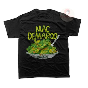 Camiseta unisex de Mac Demarco - Camiseta del álbum "Salad Days" - Camiseta con gráfico musical para regalar - Camiseta estampada de artista
