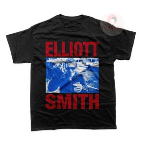 Camiseta unissex Elliott Smith - Camiseta gráfica de música indie - Produtos Heatmiser - Presente para fãs de Elliott Smith - Álbum Roman Candle