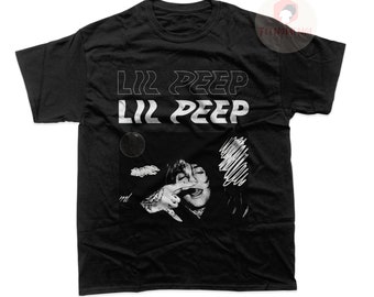 Camiseta unissex Lil Peep - Camiseta do álbum Crybaby - Camiseta com estampa de rap - Pôster impresso do artista para presente