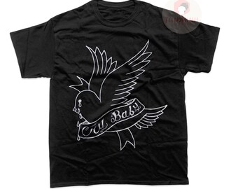 Lil Peep Crybaby Unisex T-Shirt - Rap Musik T-Shirt - Cry Baby Album Shirt - Gedruckte Kunst für Geschenk