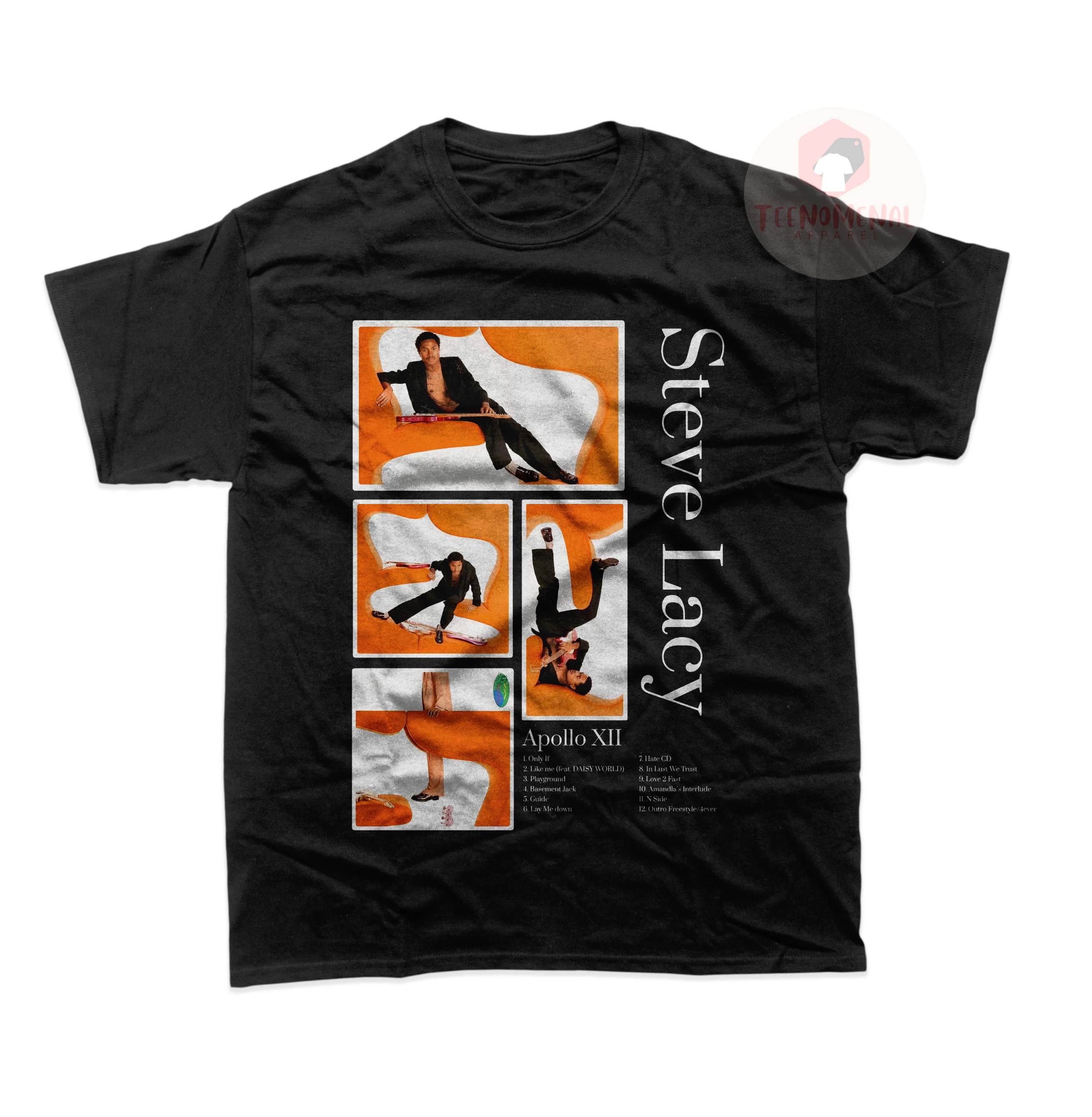 Steve Lacy Unisex T-shirt - Apollo XXI Album Tee - Music Graphic