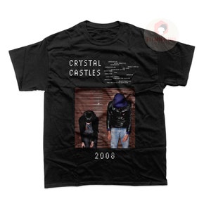 Crystal Castles Unisex T-Shirt - Music Band Graphic Tee - Printed Music Poster - Alice Glass and Ethan Kath Tee For Gift