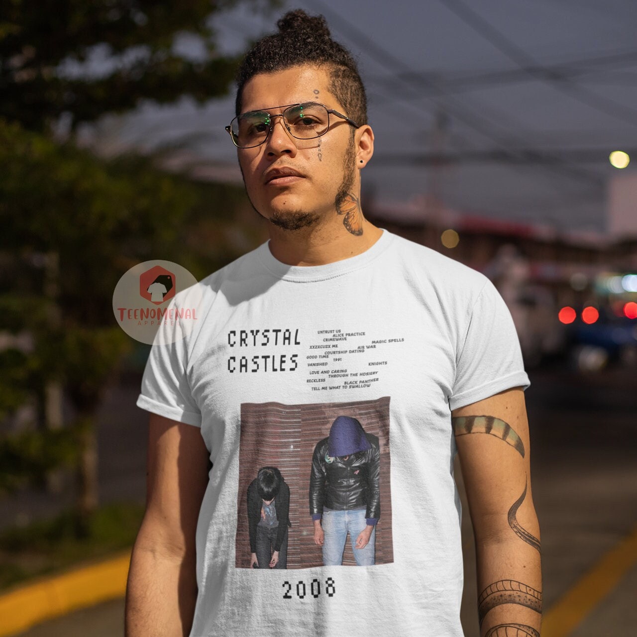 Crystal Castles ユニセックス Tシャツ - ミュージックバンド 