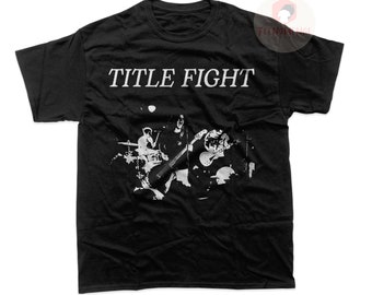 Title Fight Unisex T-Shirt – Rockmusik-Band-Grafik-T-Shirt – bedrucktes Indie-Musik-Merch – Geschenk für Title Fight-Fans