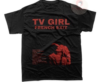 T-shirt unisexe fille TV - T-shirt album French Exit - Chemise graphique de groupe de musique - Merchandising musical imprimé à offrir