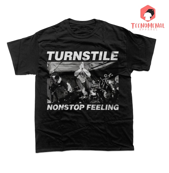 Turnstile Unisex T-shirt - Nonstop Feeling Tee - Music Band Turnstile Unisex T-shirt - Nonstop Feeling Tee - Music Band