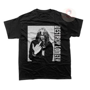 Camiseta unisex Destroy Lonely - Camiseta gráfica de música rap - Camiseta con álbum No Stylist - Póster de artista para regalo