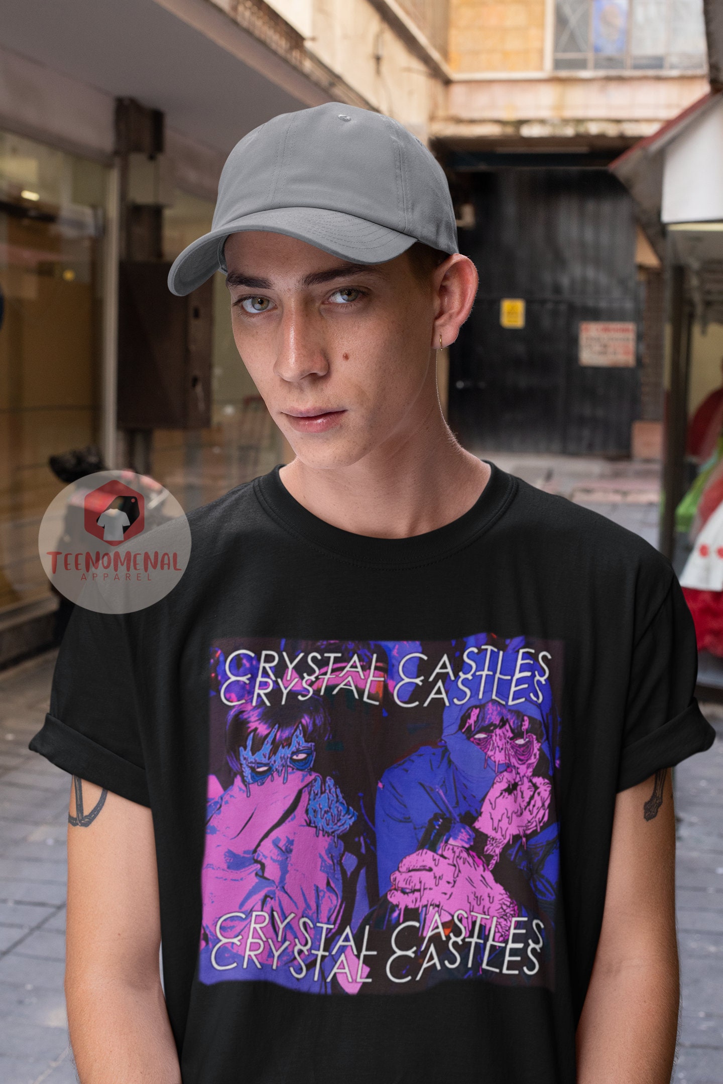 Crystal Castles Unisex T-shirt - Music Band Graphic Tee - Printed