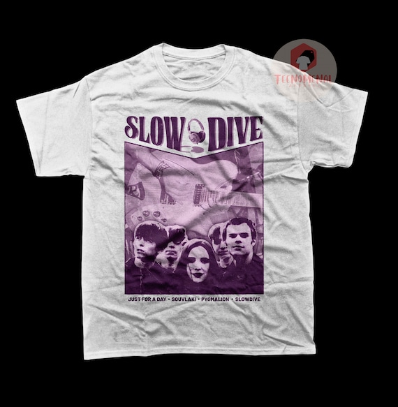 Slowdive Unisex T-Shirt - Souvlaki Album Tee - Music Band Graphic Shirt - Printed Band Poster For Gift