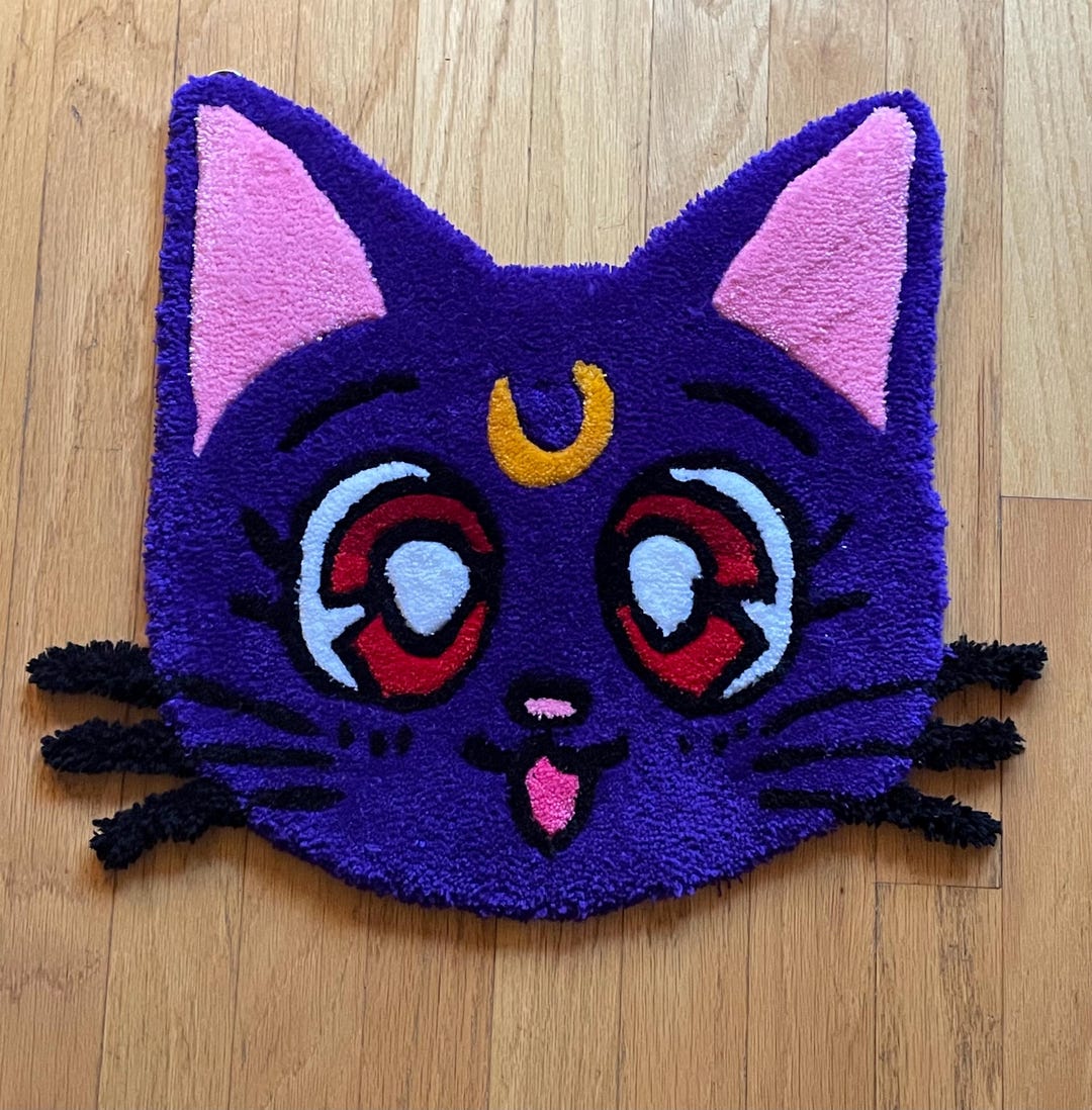 Sailor Moon Luna Handmade Rug - Etsy