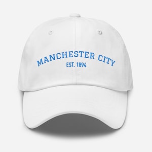 Manchester City College Cap, Simple Manchester City Cap, Manchester City Hat