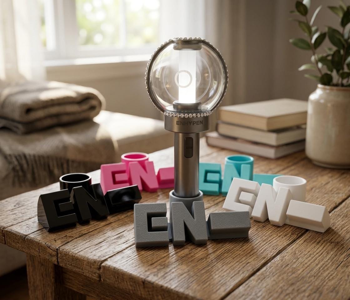 KPOP Lightstick Holder Stand 3D Printed Display ENHYPEN - Etsy