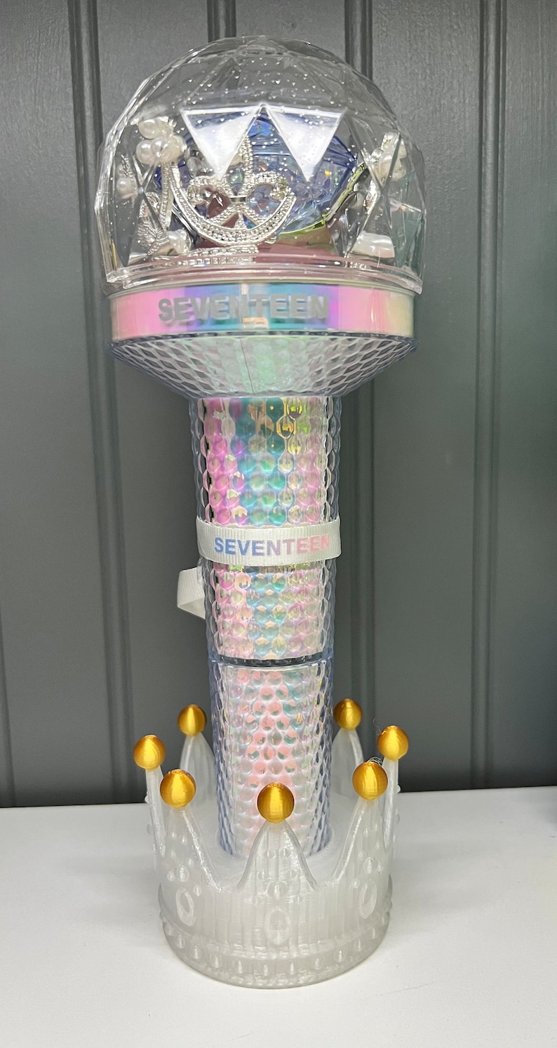 KPOP Lightstick Holder 3D Printed Seventeen Carat Bong Crown Stand Etsy