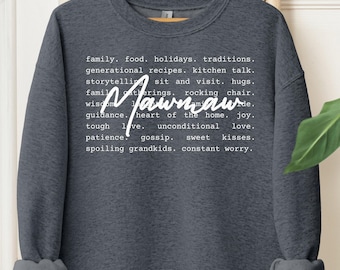 Mawmaw Words Shirt, Cute Mawmaw Gift, Mawmaw Sweatshirt, Gift for Mawmaw, New Grandmother Gift, Shirt for Mawmaw, New Grandma Sweatshirt