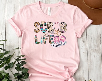 Personalized Scrub Life Shirt, Nurse Life, Scrubs Shirt, Nurse Life Gift, Medical Worker Gift, Personalized Nurse Shirt, Nursing School Tee
