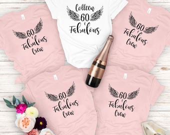 60th Birthday Shirt for Women, Personalized Birthday Shirt, 60th Birthday Crew Shirt, Birthday Group Shirts, Sweet Sixty Custom Group Shirts