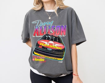 Comfort Colors Vintage NASCAR Davey Allison Unisex T-shirt Daytona 500 Talladega Gift Merch
