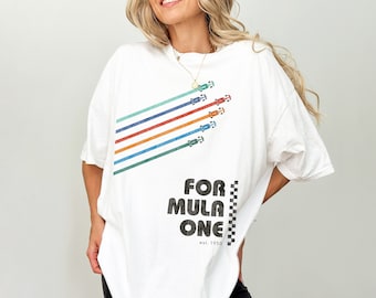 Komfortfarben F1 50er Jahre Vintage Style Unisex T-Shirt Formel 1 Geschenk F1 Merch Shirt