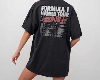Comfort Colors 2026 Formula 1 "F1 World Tour" Vintage Style Unisex T-shirt