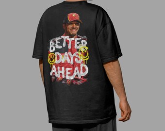 Comfort Colors F1 Lewis Hamilton Ferrari 'Better Days Ahead' Grunge Vintage Style Unisex T-shirt